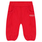 Baby Girls Pink & Red Animals Trousers Set, 1, hi-res